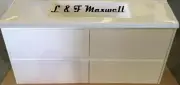 Bathroom Wall Hung Vanity with Ceramic Basin and Soft Closing Drawer 1500mm