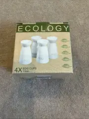 Set Of 4 Ecology Egg Cups Brand New