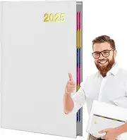 2025 Notebook, Subject Notebooks Organizer, Hardcover Water-Resistant Journal, 8.27x5.59 Inches Portable A5 Daily Planner With Calendar For Work And Scheduling