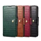 Credit Card Slots Wallet Crocodile PU Leather Case Cover Samsung Galaxy Phone
