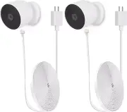 2Pack 10Ft/3M Weatherproof Charging Cable for Google Nest Cam Outdoor or Indoor,