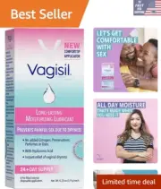 Fast-Acting Vaginal Gel Moisturizer - 8 Natural Applicators for Discreet Use