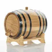 5L Artisan American Oak Barrel with Wooden Spigot - Craft Your Own Aged Wine,...