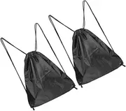 MUCKLILY Bike Helmet Storage Bag 2pcs Drawstring Backpack Motorcycle Helmet Bag for Beach Gym Travel Straps Organized Interior