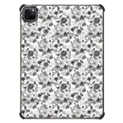 iPad Pro 11-inch (3rd/4th gen) iPad Impact Case Watercolor simple black white hand painted floral
