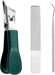 Nail Clippers for Men | Thick Toenail Clippers Anti-Splash - Splash-Proof Curved Pedicure Tool for Seniors Adults Women and Men