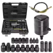 Injector Pneumatic Puller Diesel Injector Extractor Removal Tool Kit 19 Adapters
