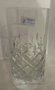 Towle Crystal King Richard Highball Glasses 5 1/2" Tall Set of 4 NIB