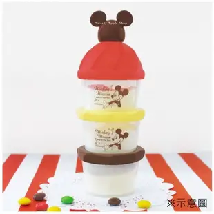 迪士尼 日本限定奶粉盒 Disney Baby 米奇【 日本製 】三層奶粉盒 收納盒 哺乳瓶 點心盒 分裝盒