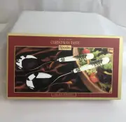 Spode Christmas Tree Salad Servers Serving Spoon Spork Set New in Box