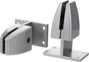 OSALADI 2Pcs Type Vertical Screen Partition Clips for Office Desktop Thickened Base Desk Divider Support Clamp Easy Installation Glass Baffle Holder