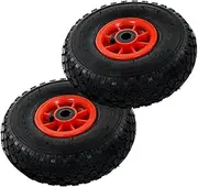 Sack Truck Wheels 2 pcs Rubber 3.00-4,Hoists, Cranes & Trolleys 2.49KG-142969