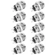 10 Sets Key Switch Stainless Steel On/Off Power Lock Double Pull Switches 12 NY9