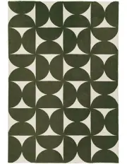 [LOOPSIE] Jardime Geometric Washable Rug in Green