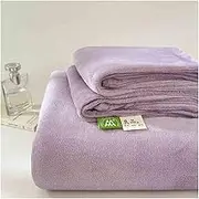 Velvet Flat Sheet Only Twin Full Queen King Size 1 Pack Luxury Super Soft Cozy Comfy Bed Sheets Microfiber Top Sheet for Fall Winter and Spring(Purple,160x230cm)