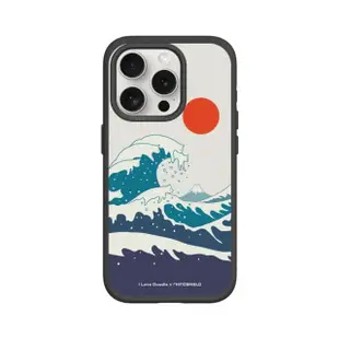 【RHINOSHIELD 犀牛盾】iPhone 11/Pro/Pro Max SolidSuit背蓋手機殼/貓咪海浪(I Love Doodle)