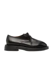 Round head lace up Derby shoes 39 Black