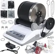 Rock Tumbler Machine Kit, Professional Stone Polisher with 7 Day Polishing Timer, DIY Grinding Machine for All Ages, Electric Gem Grinder & Toy