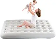 Air Bed | Double-Sided Blow Up Mattress | Portable Blow Up Airbed for Guests, Folding Inflatable Mattresses for Home Use and Outdoor Camping, 550lb Max