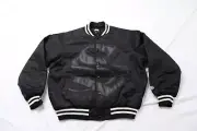 Stussy Unisex Adults' SP'24 Logo Stadium Jacket Gothic NC3 Black Small NWT