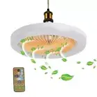 Fan Light with Remote Control Bladeless White 10.2inch Ceiling Fan Light Modern