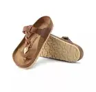 Birkenstock Gizeh Oiled Leather (Cognac) Women's Braided Sandals