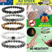 Smoking Cessation Bracelets 8MM Magnet Triple Protection Anti Smoke Bracelet AUS