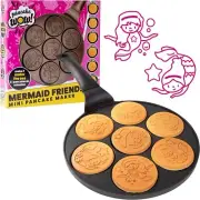 CucinaPro Mermaid Mini Pancake Pan - Kids, Boys & Girls Christmas Gift