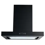 Omega 60cm Canopy Rangehood - Black ORC60MB