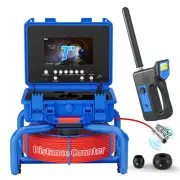 20m Sewer Drain Pipe Inspection Camera w/ 512hz Locator Meter Counter 7" Monitor