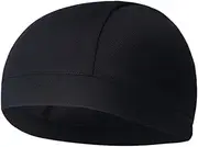 [Yardenfun] Men's Cycling Cap Running Headband Water-Resistant Beanie for Outdoor Activities Black