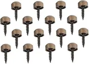 Tofficu 16pcs Decorative Screws Caps Screw Covers Caps for Wood Upholstery Elegance Fixings for Furniture Self-tapping Hide Heads