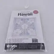 Embroidery Kit "Hand-Sewing Dishcloth Kit Flower Sashiko World Hawaii Plumeria