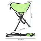 Folding Tripod Stool Foldable Chair 200KG Load Bearing For Camping FT