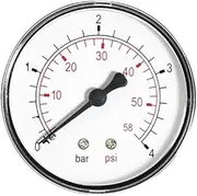 60mm 10bar 150psi Pressure Gauge Water 1/4inch Bspt Rear Entry Manometer