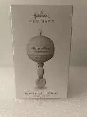 Hallmark Baby's First Christmas Keepsake Ornament 2018 Porcelain Rattle