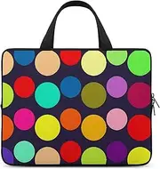 Laptop Case Sleeve Shockproof Computer Carrying Bag Beautiful Polka Dot Notebook Case Cover Laptop Bag Water Resistant Computer Cases Tablet Briefcase for Travel Business 12 Inch, Beautiful Polka Dot