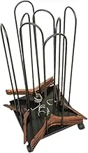 Universal Storage Stacker Cart,4 In 1 Hanger Rack Movable Stand Hanger Holder with Swivel Caster Wheels for Laundry Room(Black)
