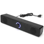 PC Soundbar Wired Speaker USB Powered Soundbar for Pc Laptop Gaming Home4892