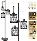 Dimmable Floor Lamp Industrial Floor Lamps for Living Room 3 x 6W LED Edison Bul