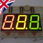 2pcs 1.8” inch 46mm 7-segment LED display with decimal point, large, big