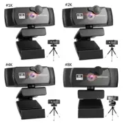1K/2K/4K/8K USB Camera for Tripod Autofocus Webcam for Mic Speak