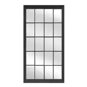 Window Style Mirror - Black Rectangle 100x200 cm