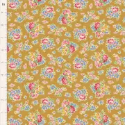 Quilting Patchwork Fabric TILDA Jubilee Sue Mustard 50x55cm FQ