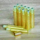 3-96X 10ML Gold Glass Steel Ball Gold Cap Roller Bottles for Perfume Essential