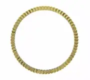 18K Yellow Gold Fluted Bezel For Rolex 116203, 116233, 116243, 116208, 116238