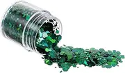 CANIGHT Decorative Glitter Sequins for Nail Art Makeup Bottles of Shiny DIY Craft Supplies Pet Sequins for Manicure Decor and Creative Face Designs
