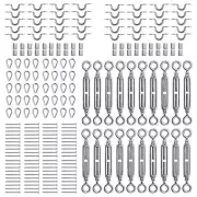 Stainless Steel Wire Rope DIY Balustrade Kit Jaw/Swage Fork Turnbuckle - 20 pack