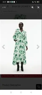 witchery dress size 12 willow Linen Wrap Dress Floral
