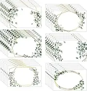 Henoyso 108 Pcs Eucalyptus Name Plates Greenery Name Tags Self Adhesive Classroom Decorations Student Desks for Kindergarten, Preschool Back to School Party Favor